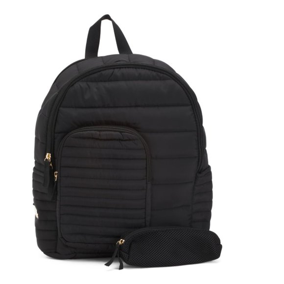 C&C CALIFORNIA Black Quinella Backpack With Pencil Case - Picture 1 of 2